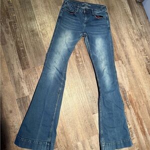 Cowgirl Tuff Blue Flare Jeans